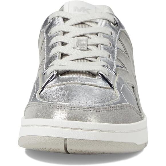 Michael Kors Rebel Metallic Leather Sneaker - 9 - Picture 6 of 6